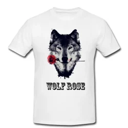 تیشرت اسپرت سفید | wolf rose