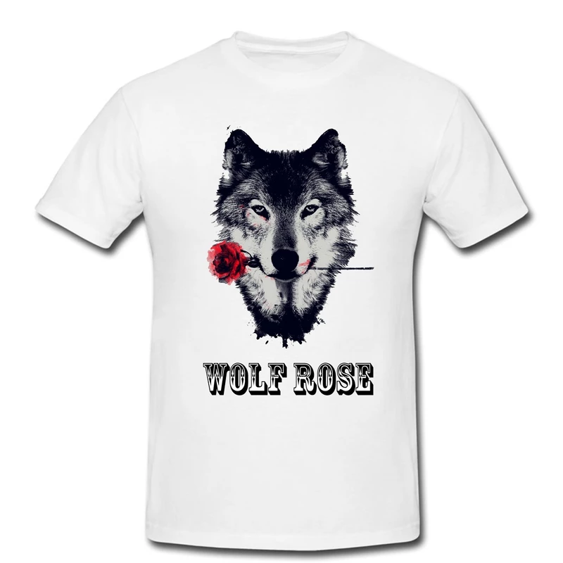 تیشرت اسپرت سفید | wolf rose